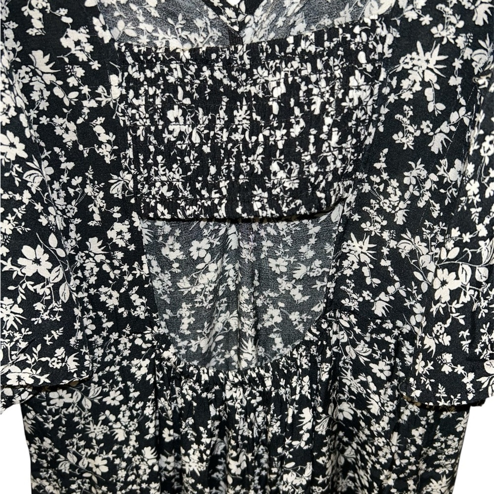 A New Day Black and Cream Floral Maxi Dress - Picture 7 of 14